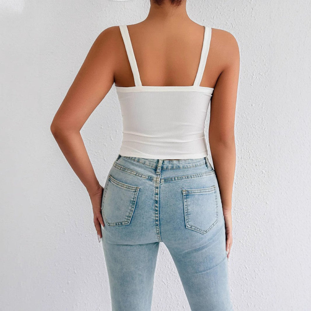 Women's Basic Tank Top with Adjustable Straps
