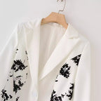 Women's Elegant Blazer with Floral Details