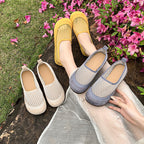 Women's Breathable Ballet Flats with Elastic Mesh Design