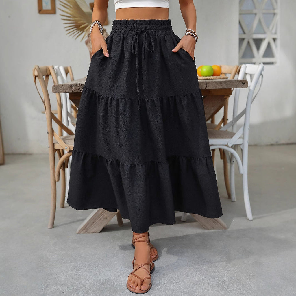 Women's Tiered Maxi Skirt