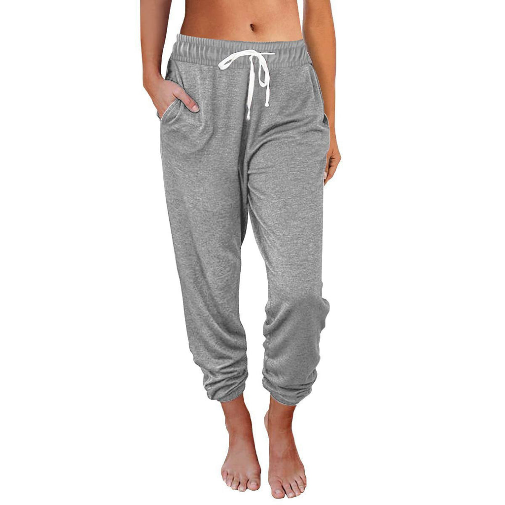 Women's Comfortable Sweatpants with Drawstring and Pockets
