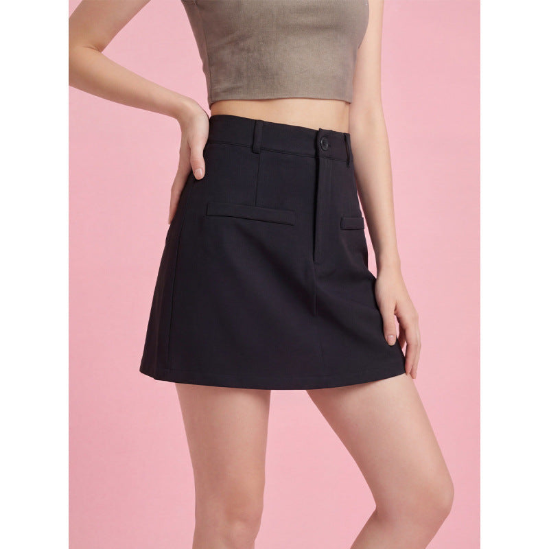 Women's Fashionable Mini Skirt with Pockets