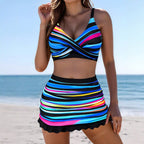Women's Striped Swimsuit