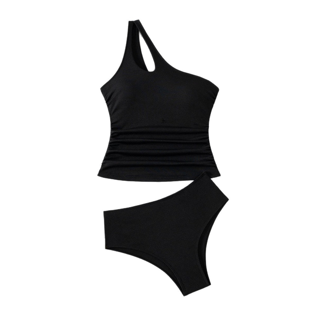 Women's Asymmetrical Ruched One-Piece
