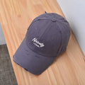 Men's Distressed Vintage Cotton Baseball Cap