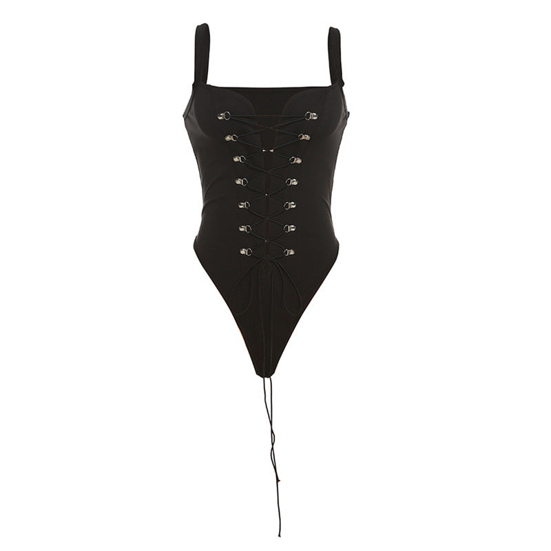 Women's Swimsuit with Unique Lace-Up Details