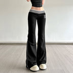 Women's Flared Joggers with Side Stripes
