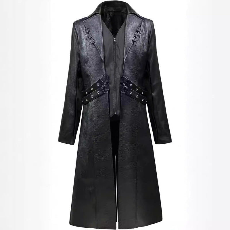 Elegant Jacket with Decorative Buckles