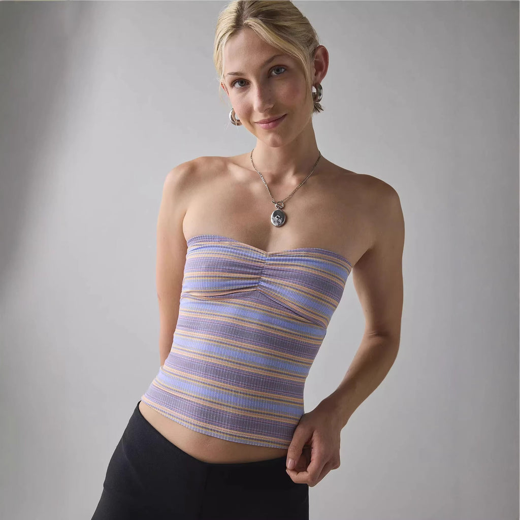 Women's Striped Bandeau Top