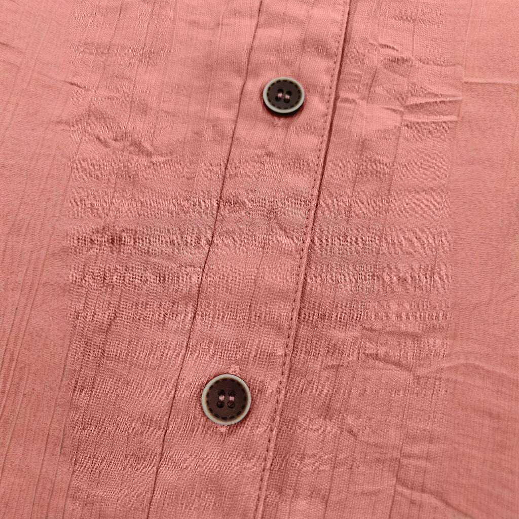 Women's Casual Textured Blouse with Button Detail