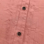 Women's Casual Textured Blouse with Button Detail