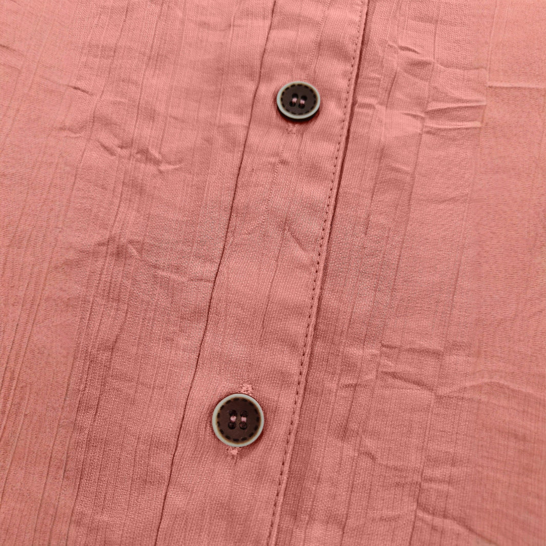 Women's Casual Textured Blouse with Button Detail