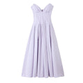 Women's Evening Dress with Sweetheart Neckline and Flowing Skirt