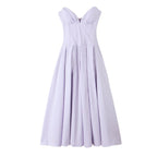 Women's Evening Dress with Sweetheart Neckline and Flowing Skirt