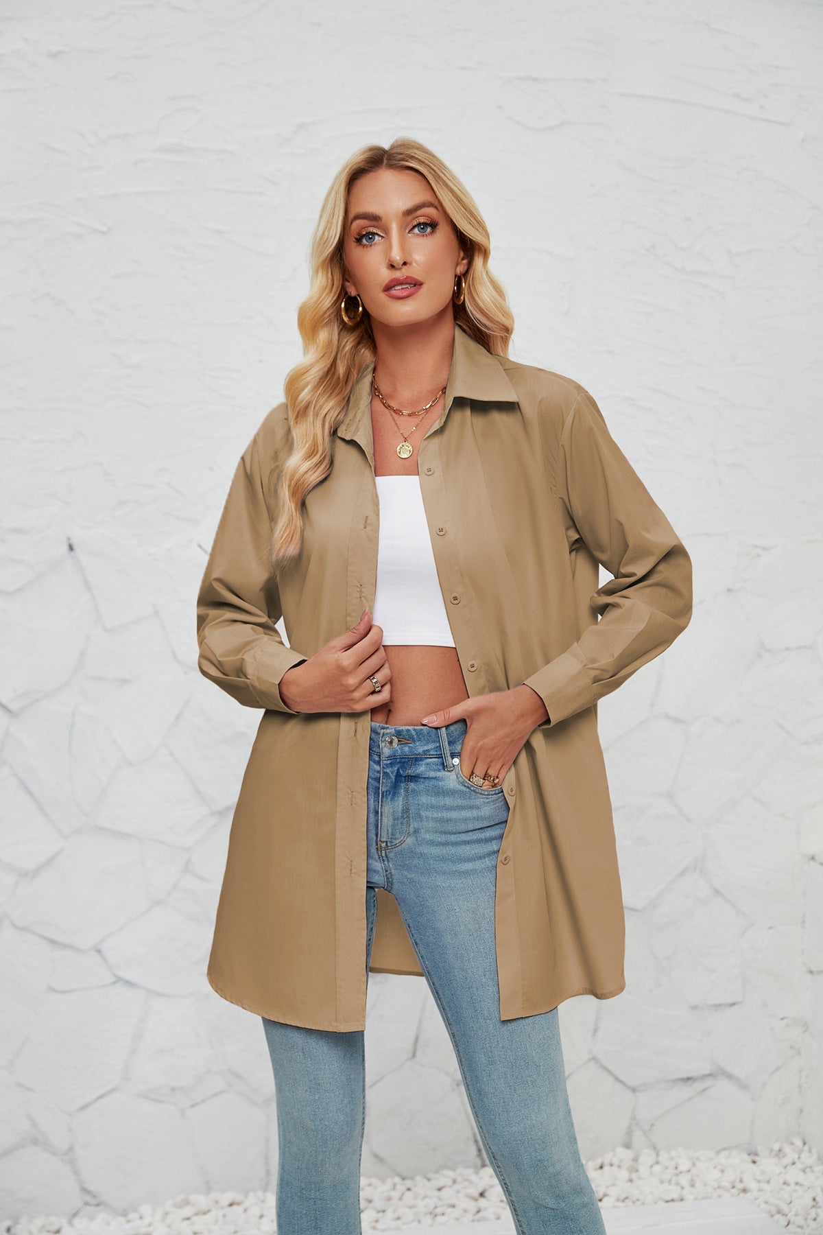 Women's Casual Lightweight Shirt Blouse
