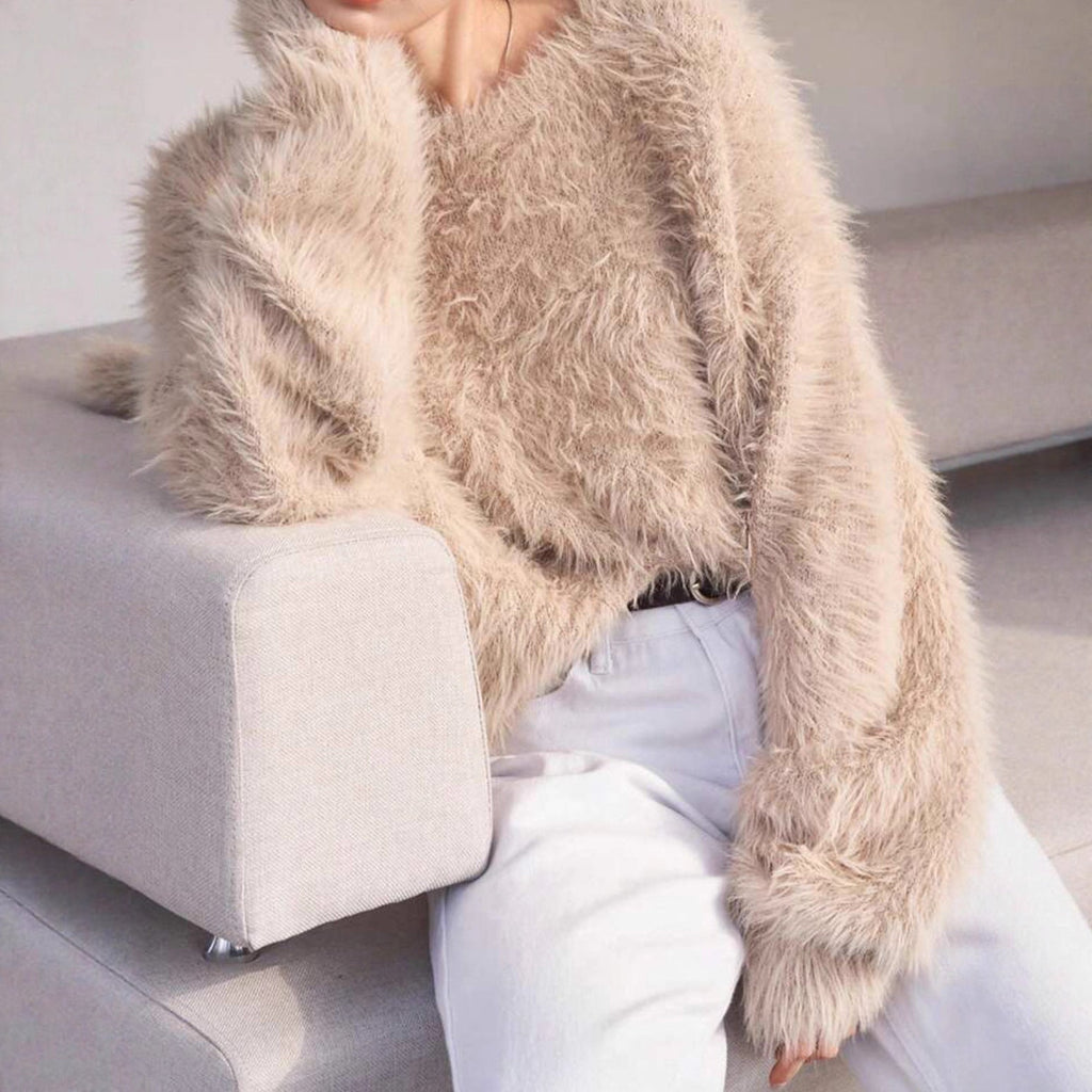Women's Fluffy Pullover