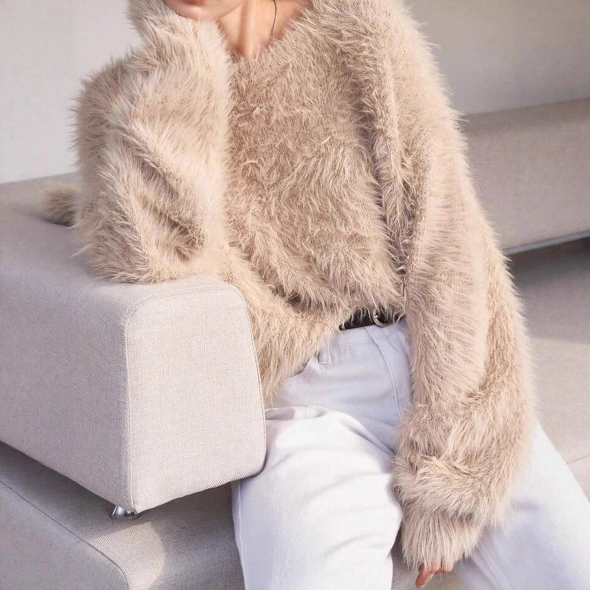 Women's Fluffy Pullover