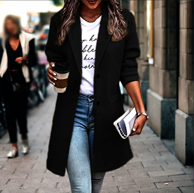 Women's Elegant Vintage-Style Blazer Jacket