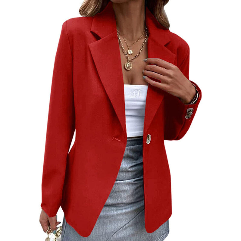 Elegant Women's Blazer with Slim Fit and High-Quality Details