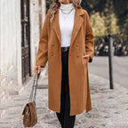 Elegant Trench Coat with Belt and Double-Breasted Design