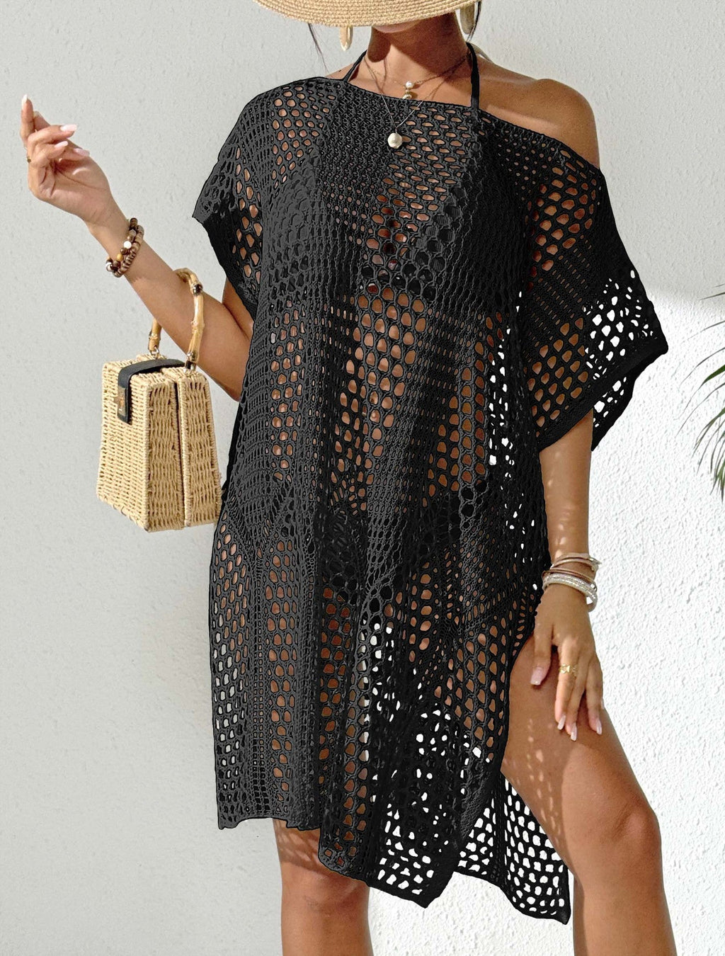 Women's Elegant Crochet Beach Cover-Up