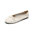 Women's Ballet Flats with Decorative Bow Design and Comfortable Sole