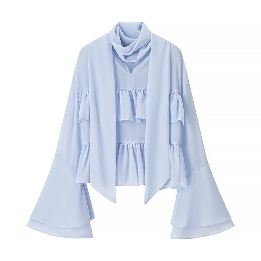 Elegant Lightweight Blouse with Ruffle Details