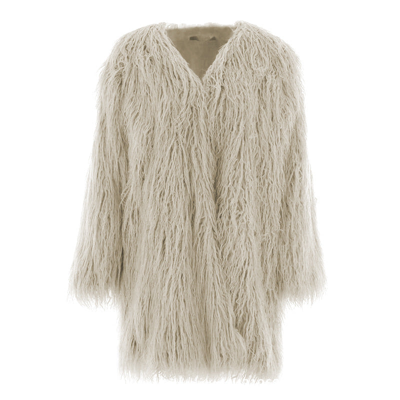 Women's Cozy Long Faux Fur Coat