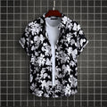 Women's Short-Sleeve Shirt with Floral Design