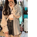 Striped Oversized Blouse
