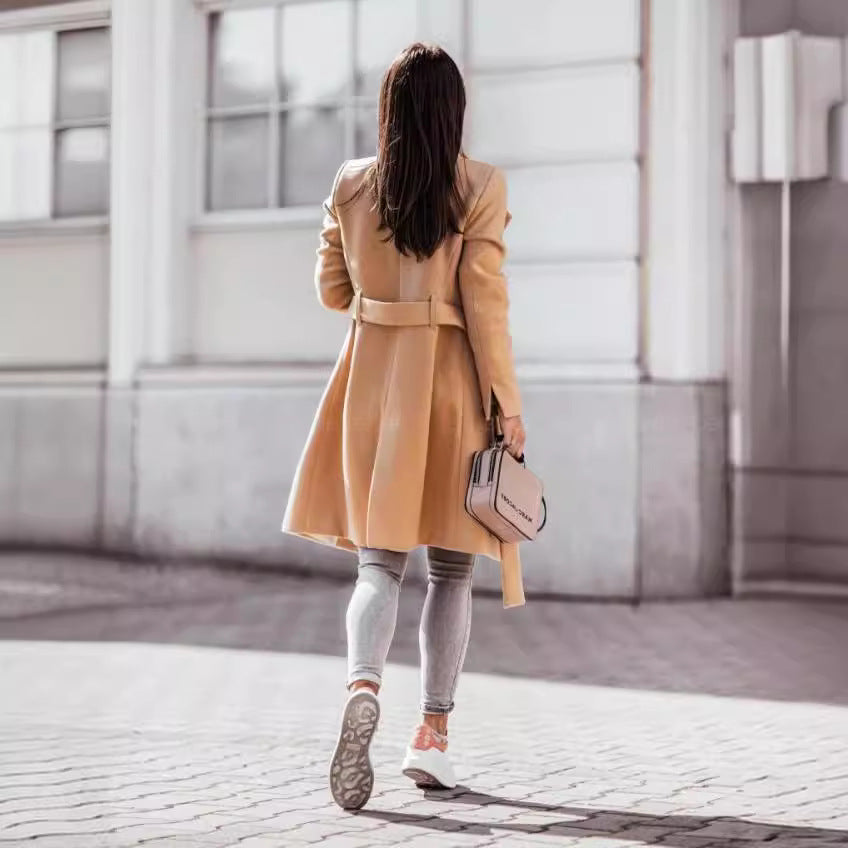 Elegant Wool Trench Coat