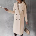 Women's Elegant Double-Breasted Trench Coat