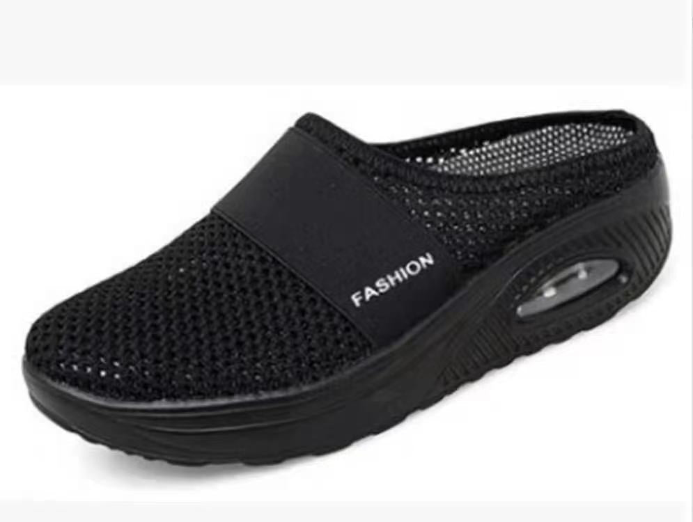 Women's Breathable Clogs with Non-slip Sole and Flexible Mesh Upper