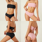 Women's High-Waisted Bandeau Bikini