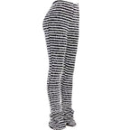 Women's High-Waisted Striped Trousers