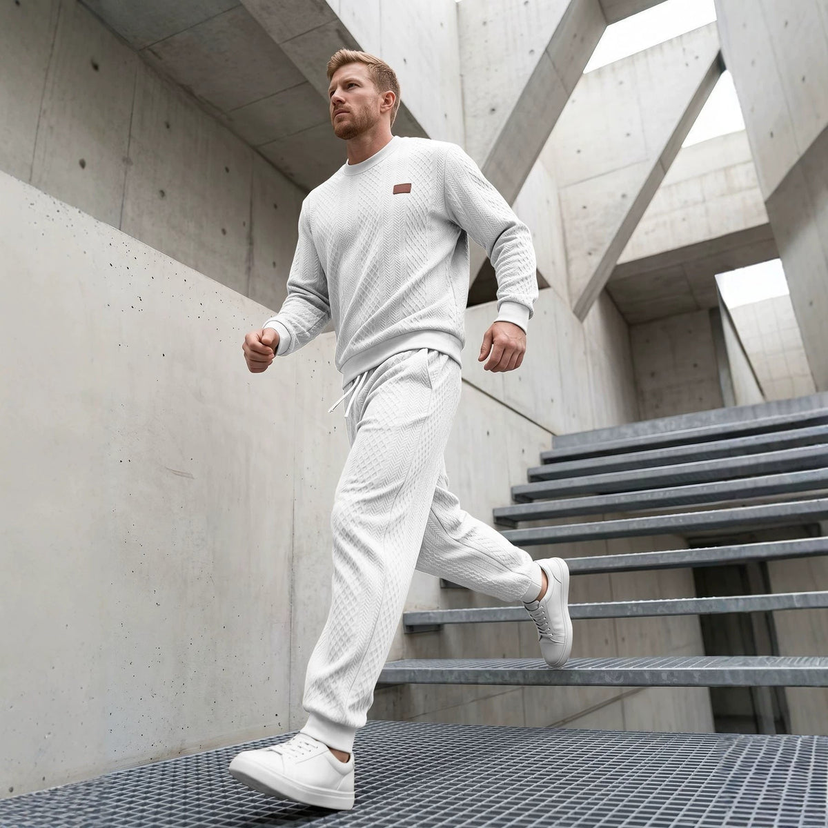 Men's Structured Knit Tracksuit
