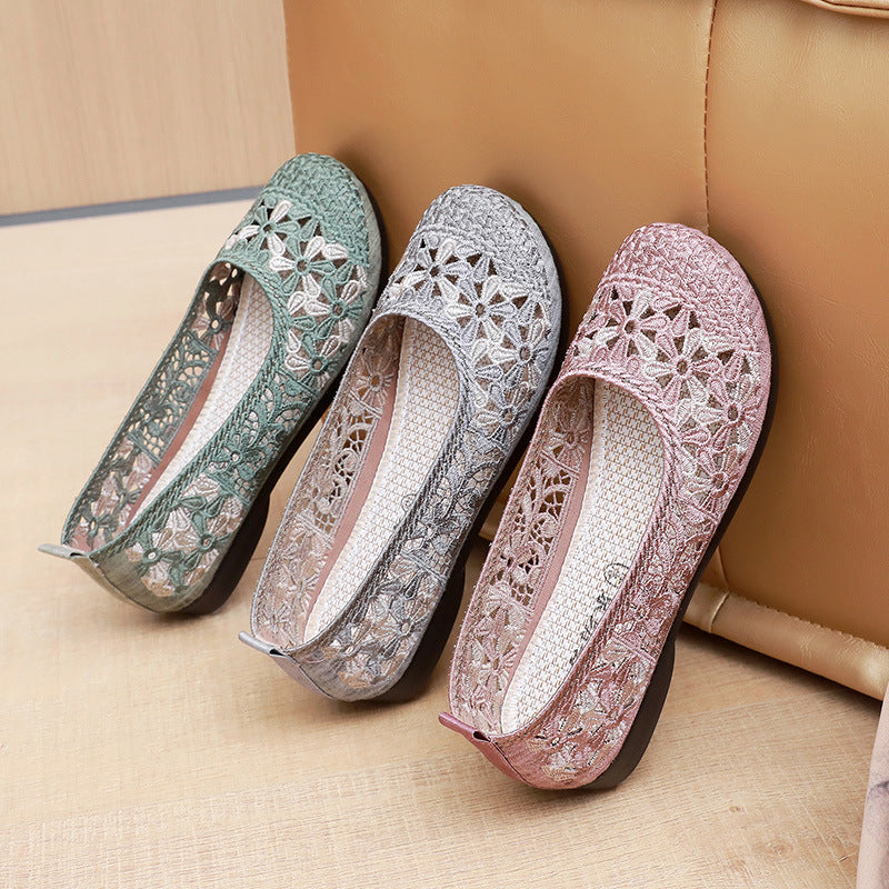 Women's Crochet Ballet Flats
