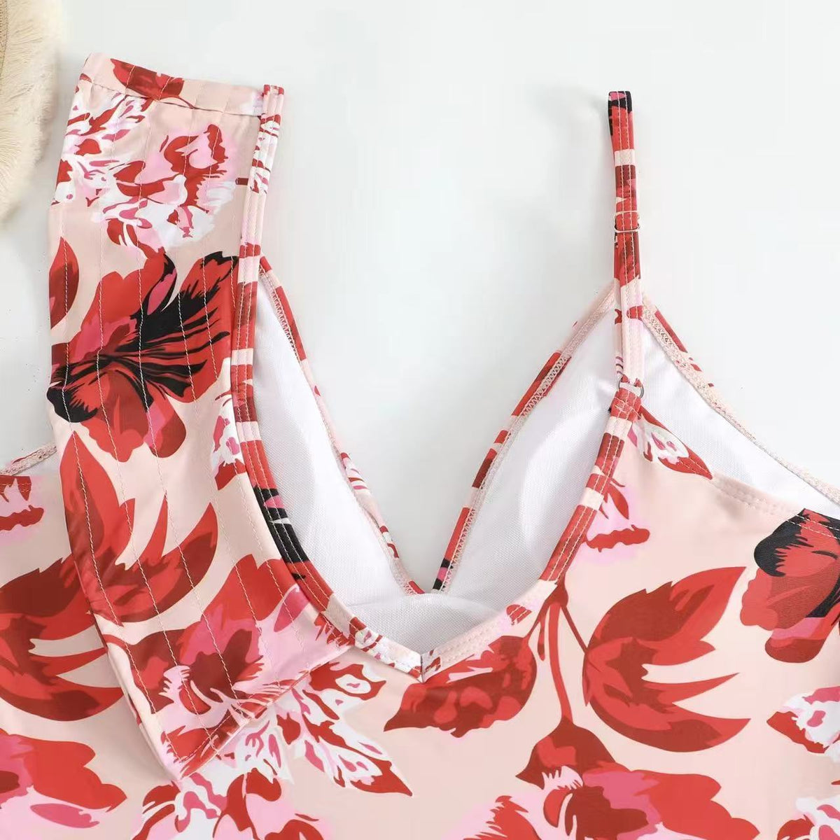 Women's Floral Swimsuit with Matching Skirt