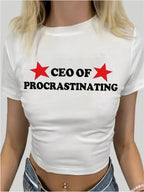 Women's Statement Crop T-Shirt