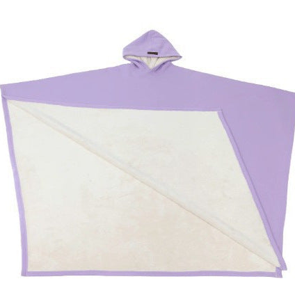 Women's Cozy Hooded Poncho in Soft Microfleece