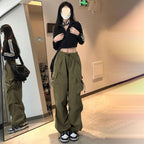 Women's Wide-Leg Cargo Pants with Practical Pockets