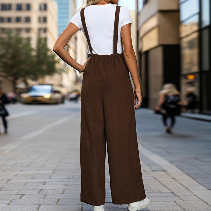 Lightweight Cotton Overalls with Pockets