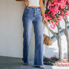 Women's High-Waisted Retro Flared Jeans
