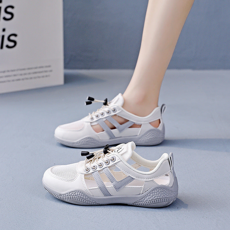 Women's Breathable Casual Sneakers with Innovative Lacing System