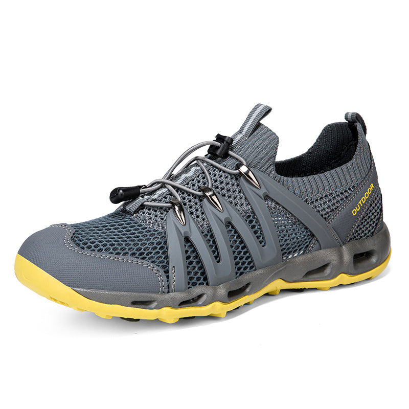 Women's Breathable Outdoor Sneakers with Elastic Quick-Lace System