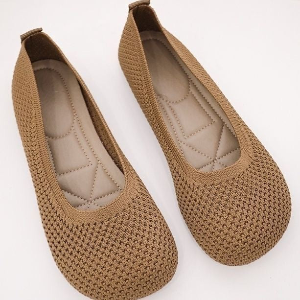 Women's Ballet Flats with Breathable Upper and Soft Insole