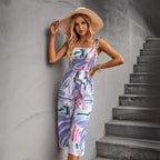 Women's Floral Jumpsuit with Adjustable Straps