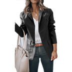 Women's Elegant Blazer with Two Pockets and Timeless Cut