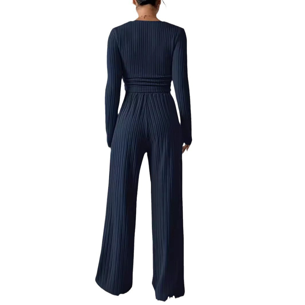 Women's Loungewear Set with Elegant Textured Design