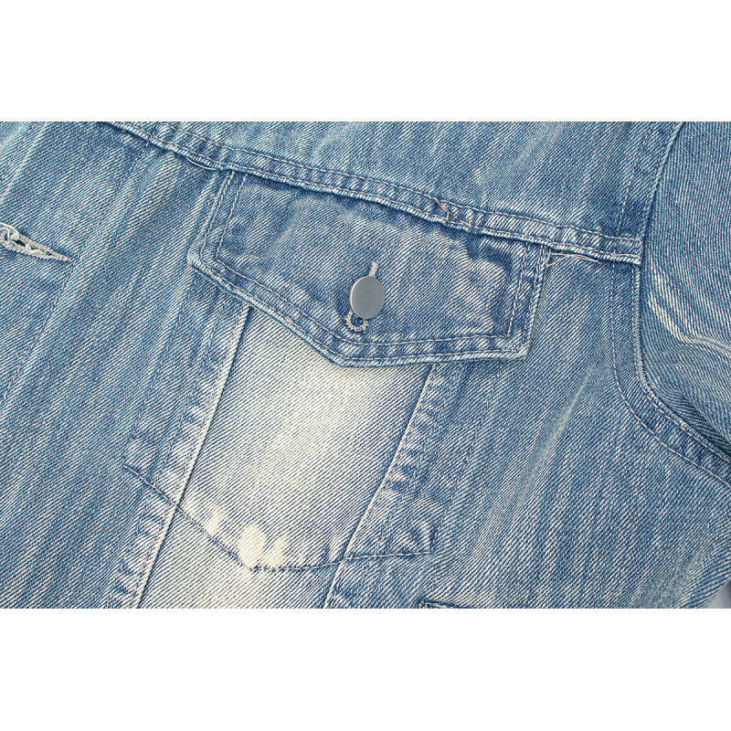 Women's Vintage-Style Denim Jacket with Casual Cut